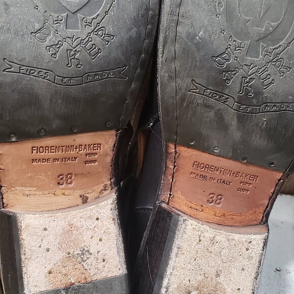 Fiorentini + Baker Black Ankle Boots - 38 - Picture 7 of 9